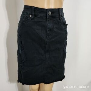 Torrid Black Denim Skirt